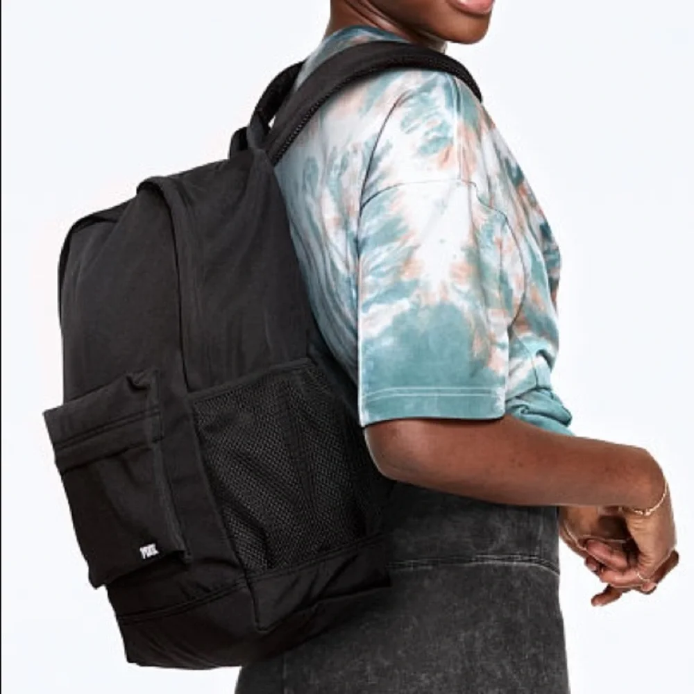 Victoria’s Secret PINK Classic Backpack Black NEW - Picture 2 of 3
